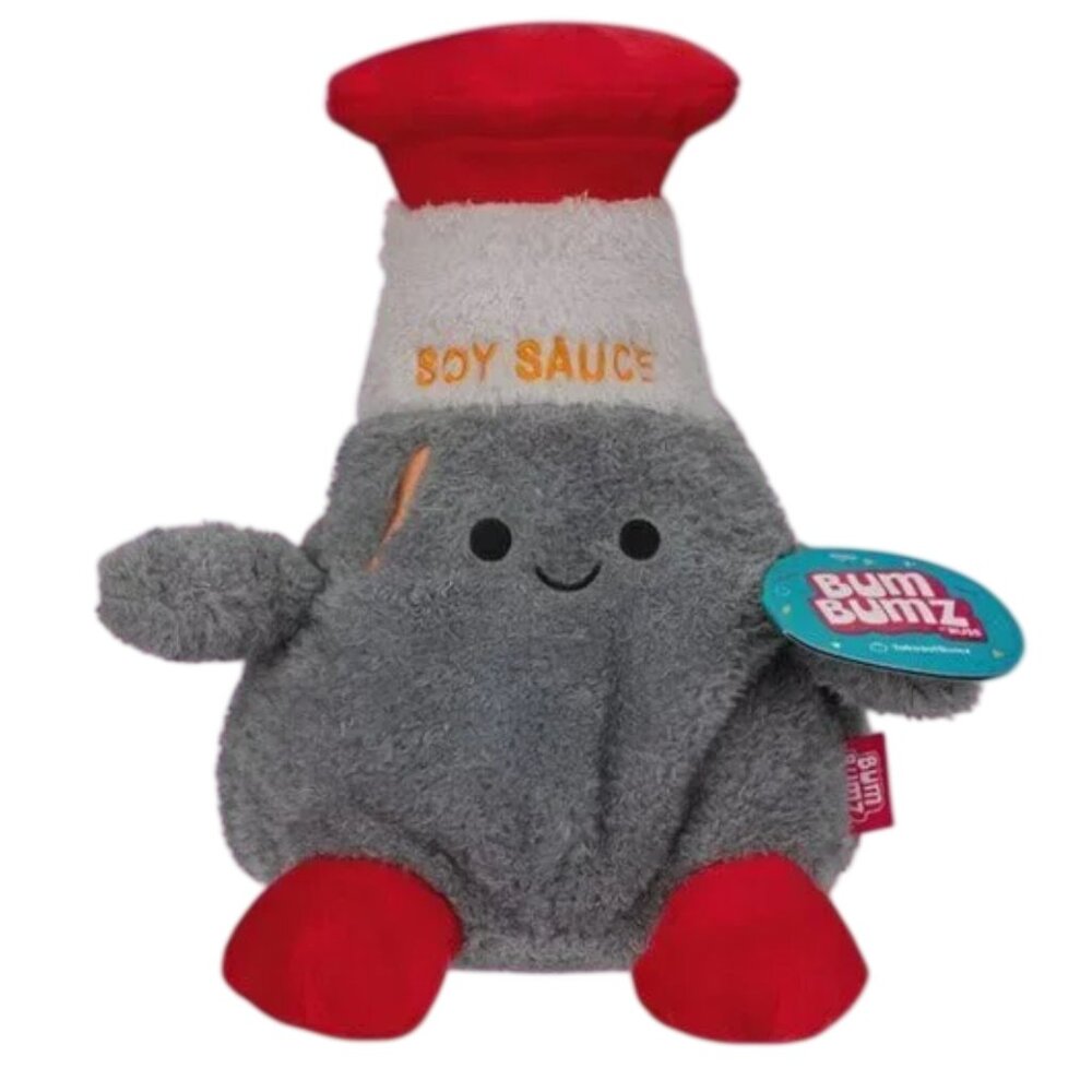 Bum Bumz Women's / Men's Spencer Soy Sauce Plush Grey Size Large